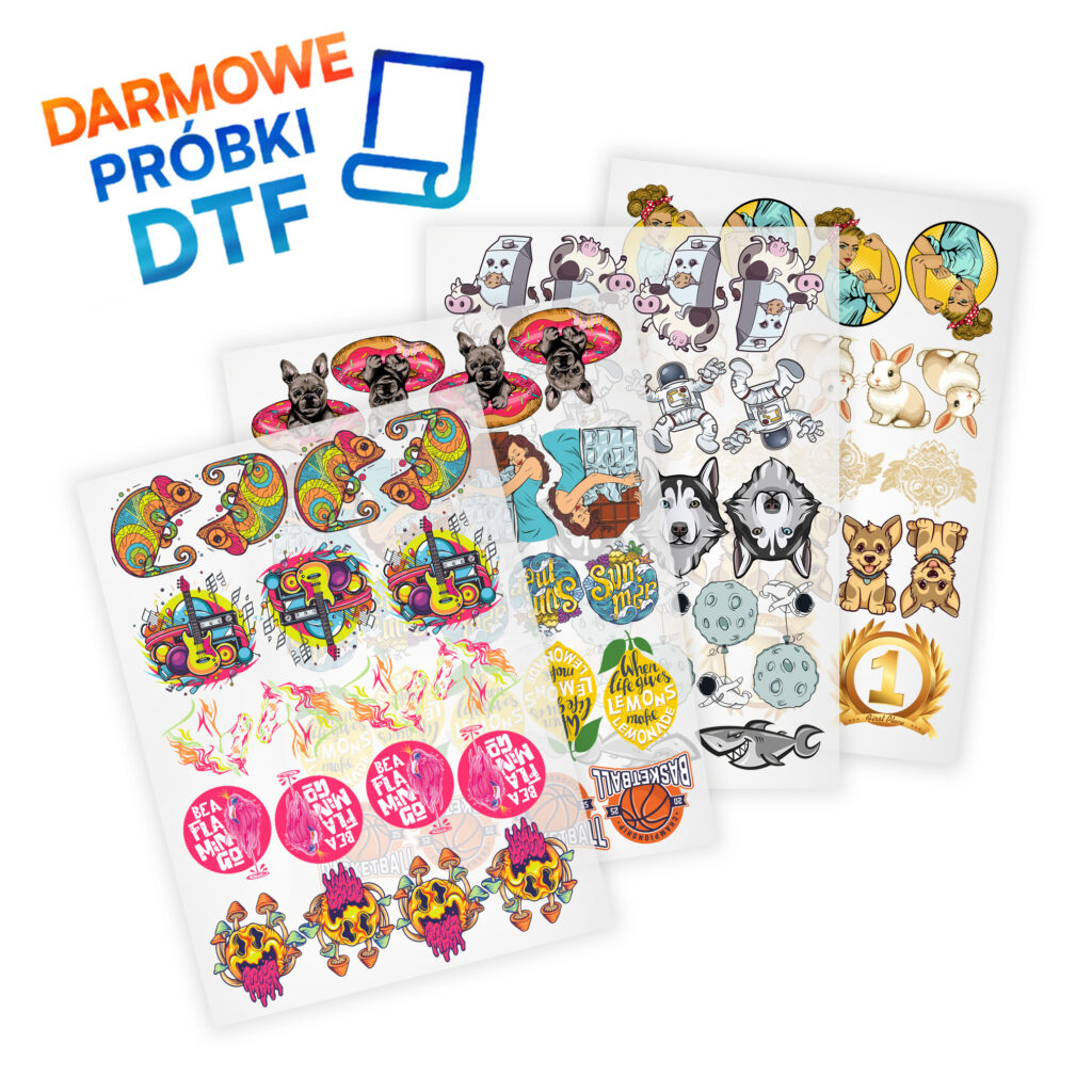 darmowe próbki wydruków DTF