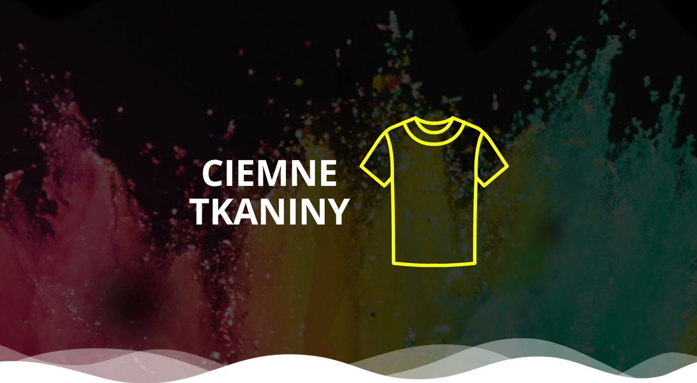 dtf na ciemnych tkaninach