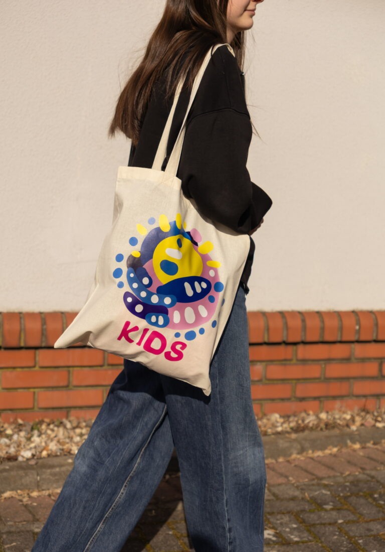 wydruk standardowy DTF torba kids